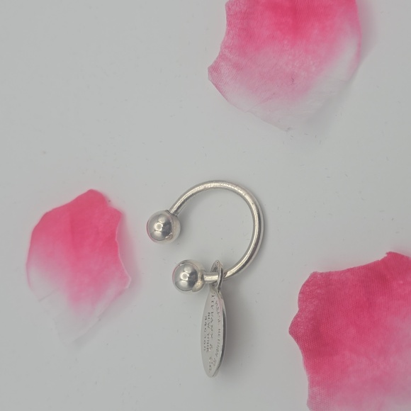 TIFFANY&CO. Silver 925 Return to Tiffany Oval Tag Key Ring (VERY GOOD)✨️🖤✨️ - Picture 6 of 8